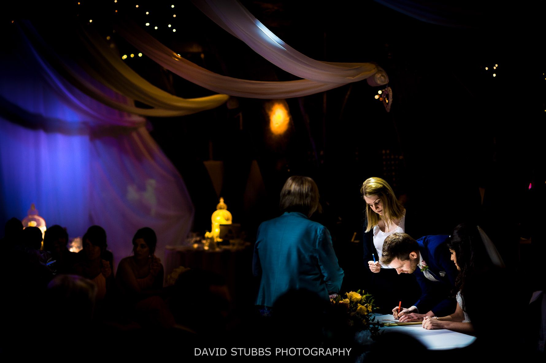 signing the register after vows