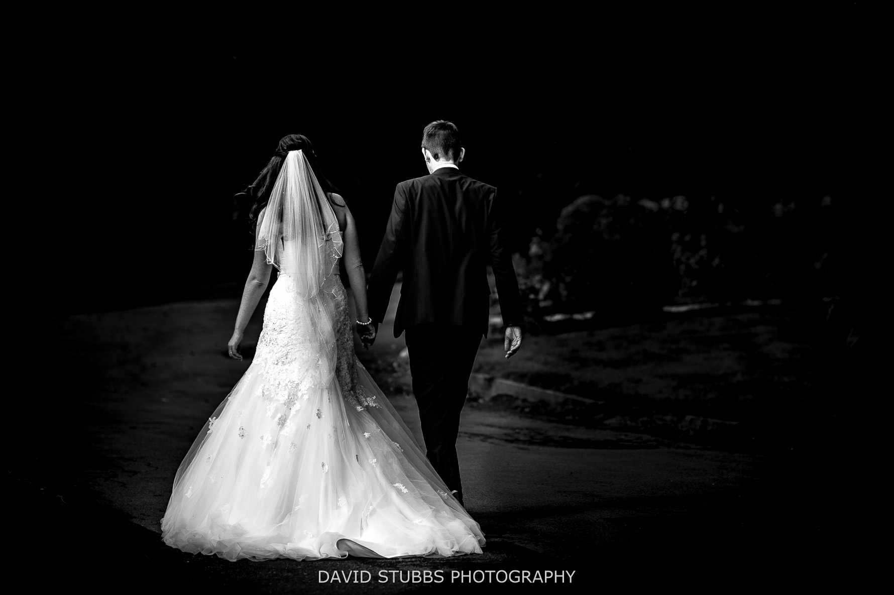 moody black and white photo