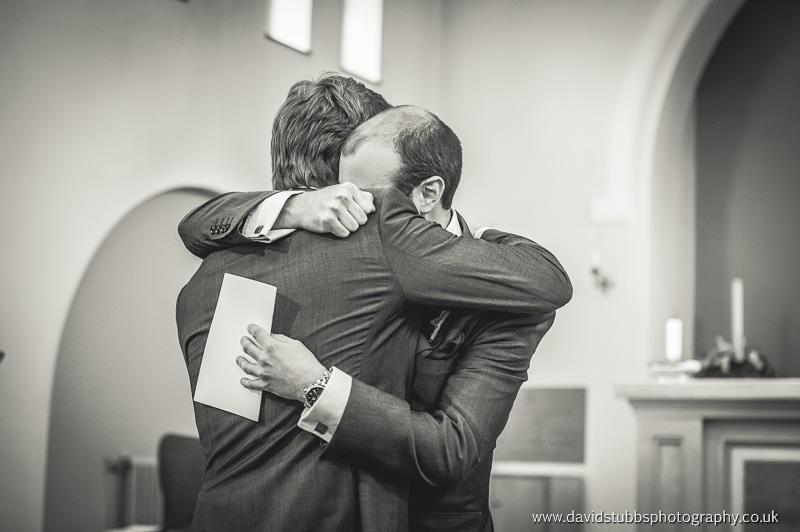 groom and best man moment