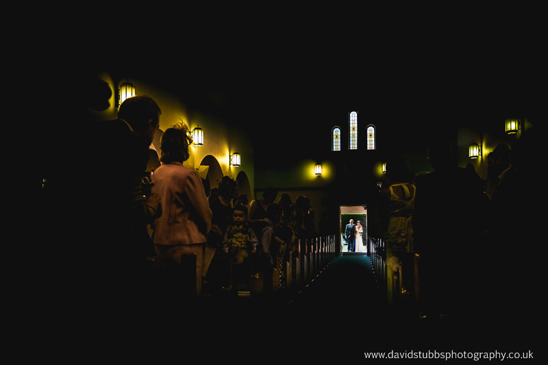 entering the church