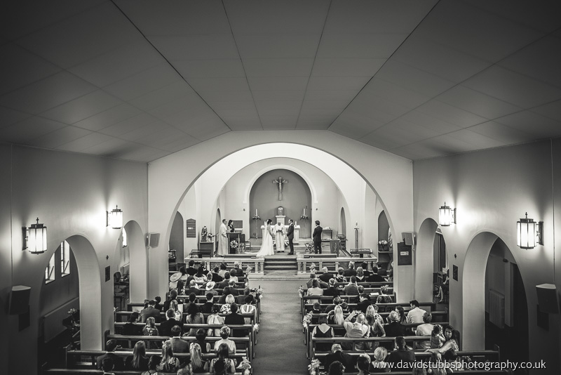 wide photo of the entire wedding