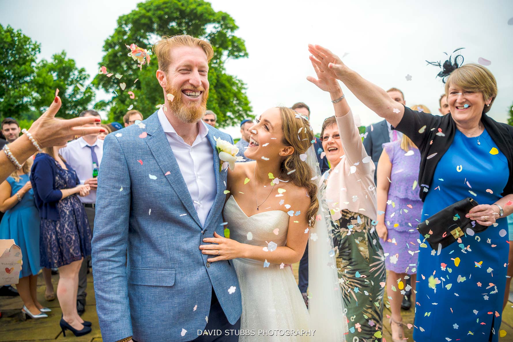 confetti at Stanley house