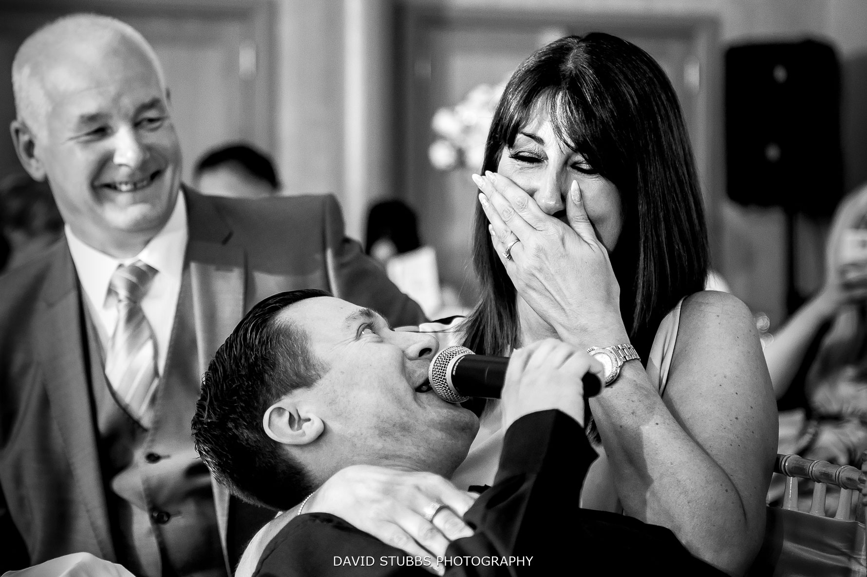 reaction to singing waiters
