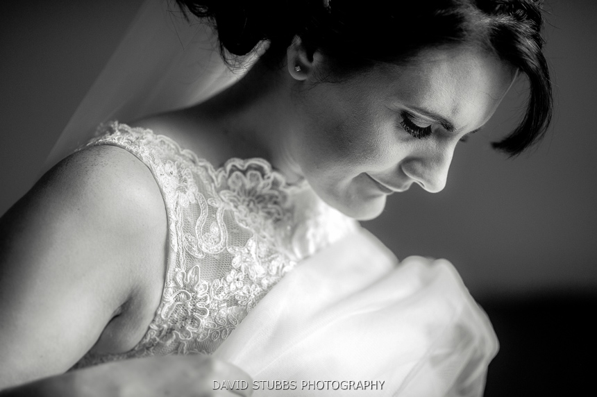 black and white close-up