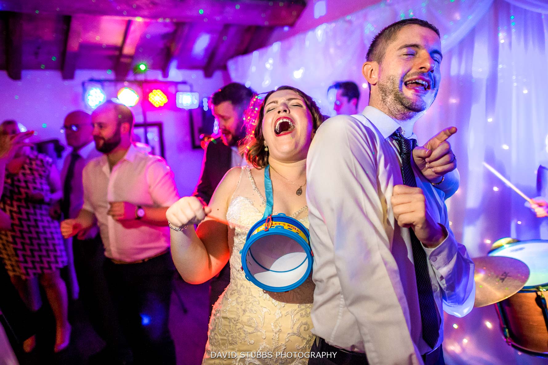 bride laughing and having a brilliant time