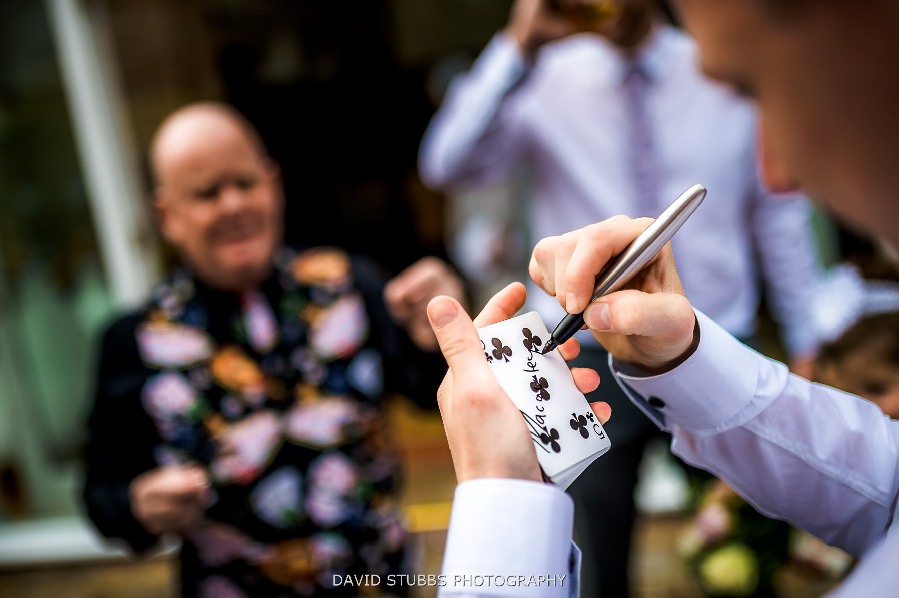 magician entertaining