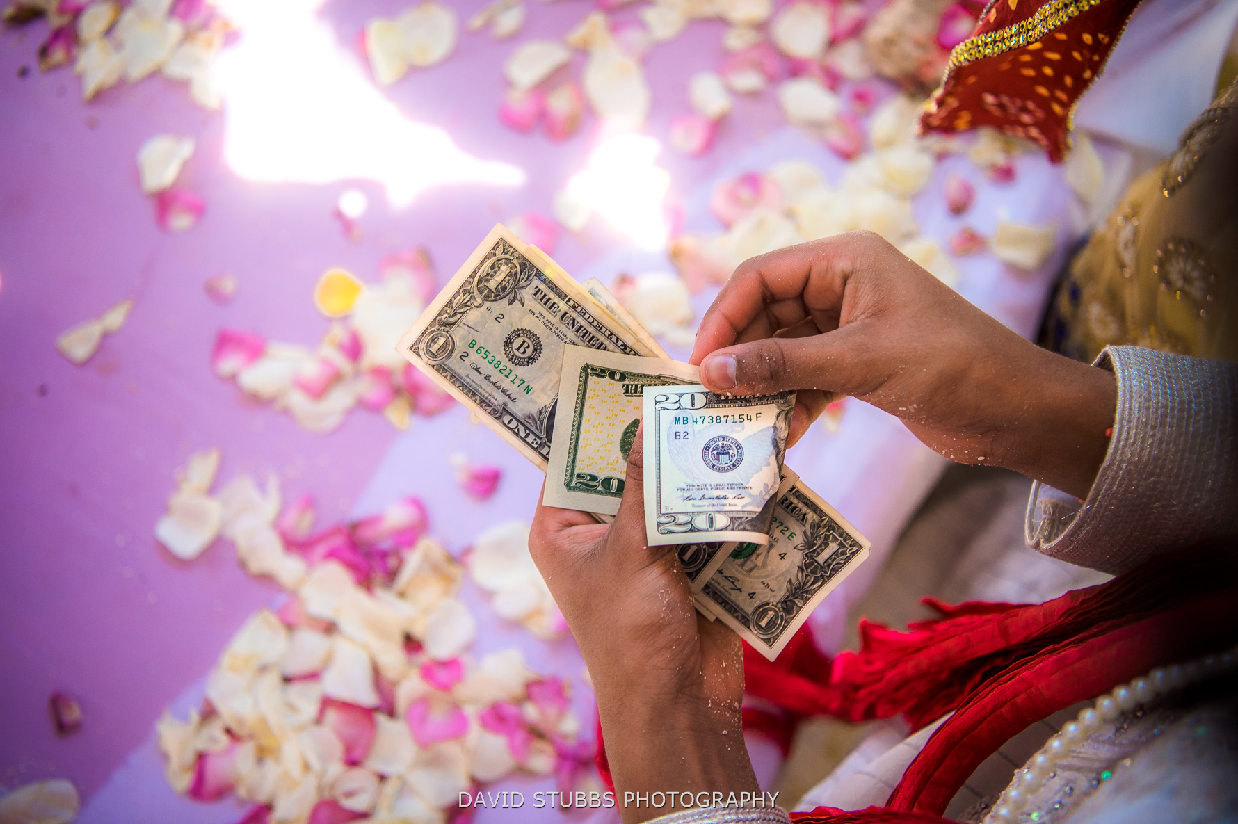 money in hands