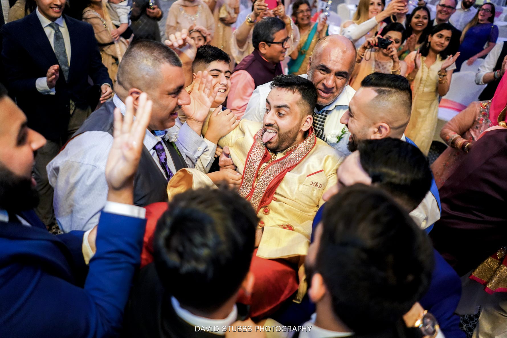groom dancing at his wedding