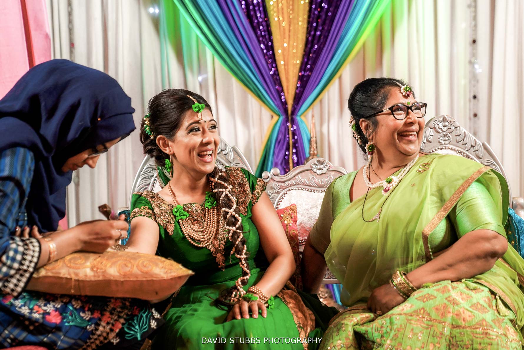 bride with her mum