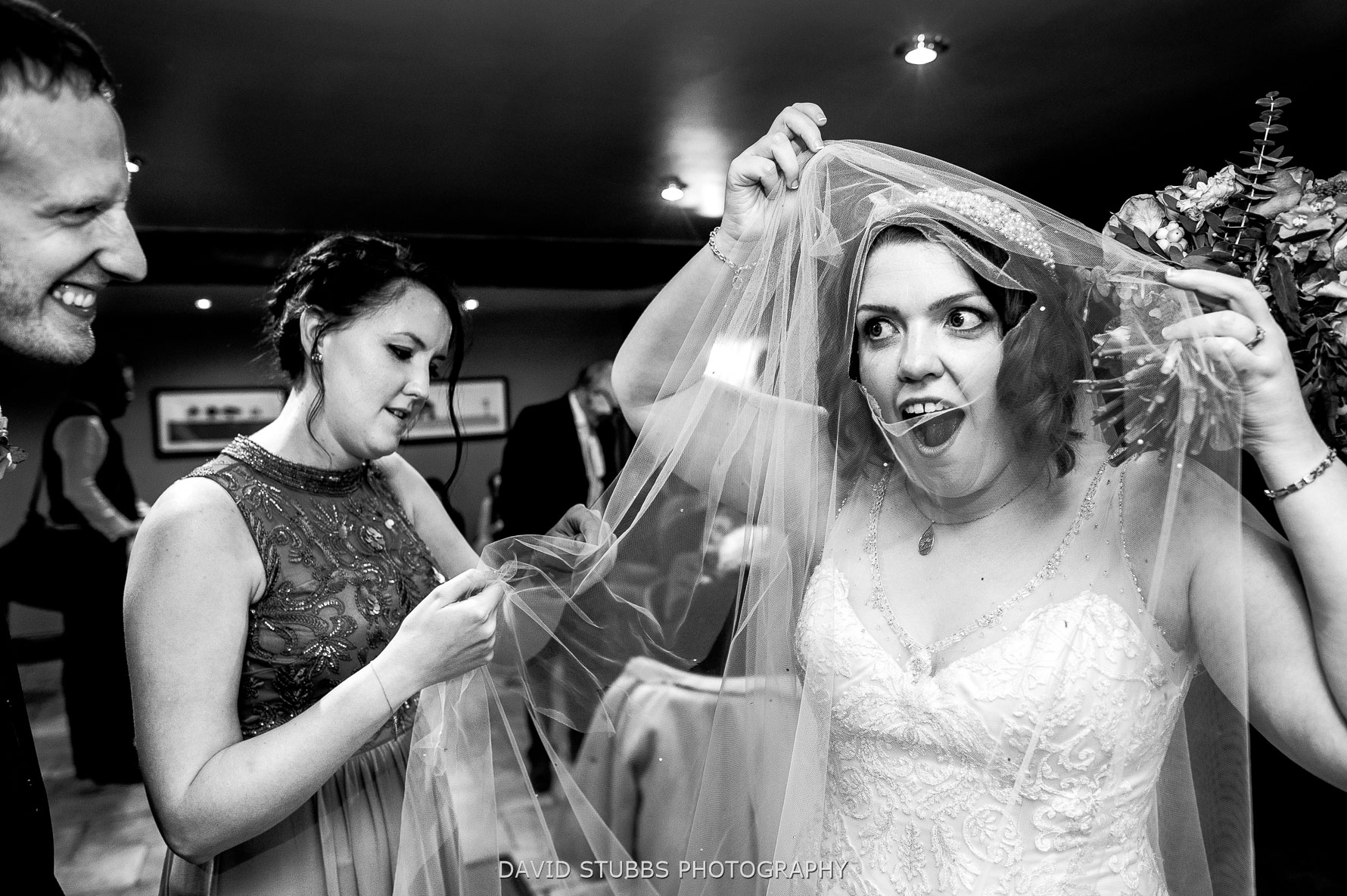 whole in wedding veil